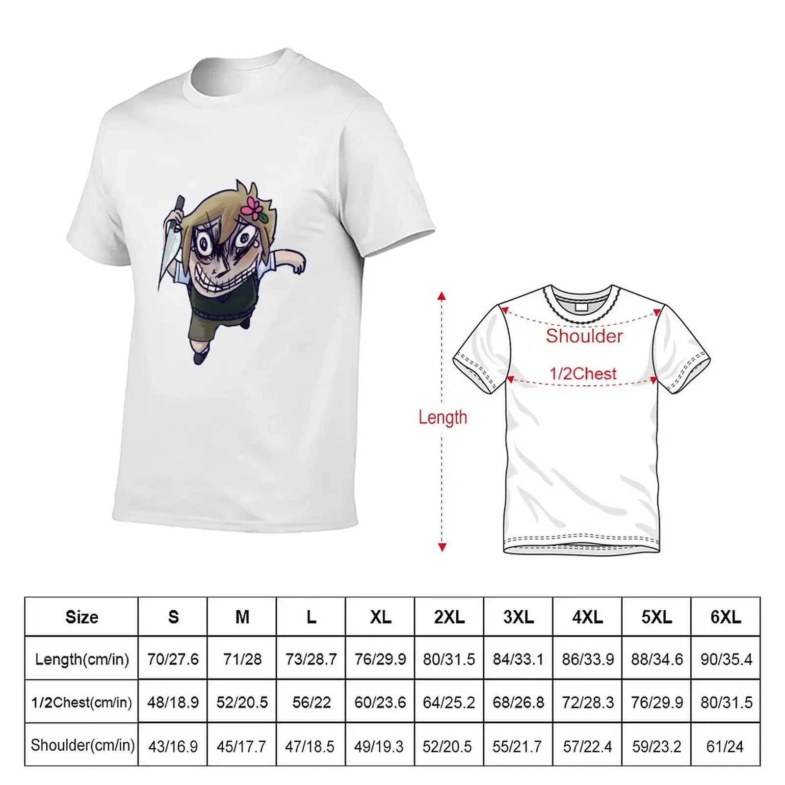 Omori Basil AAAAAA!!! T-Shirt anime t shirts tops heavy weight t shirts for men