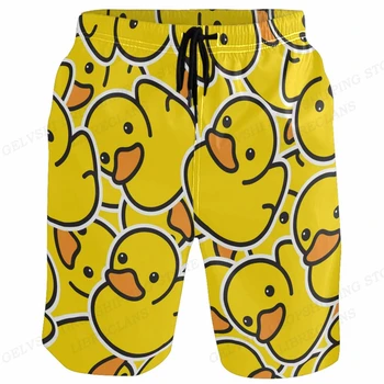 Pantaloncini da spiaggia per piccola anatra gialla Pantaloncini da bagno per ragazzi Pantaloncini da surf traspiranti Pantaloncini da bagno ad asciugatura rapida Slip da palestra Ragazzo