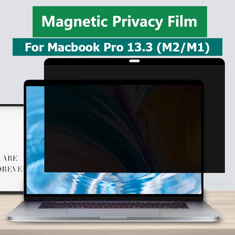 

Защита экрана для ноутбука с магнитным притяжением, защита от царапин для 2021 2020 2022 Macbook Pro 13,3 M1 M2 A2338 A2289 A2251