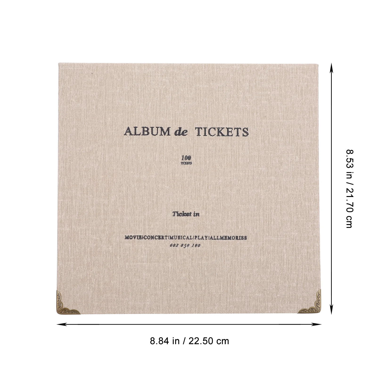 1 pezzo di archiviazione per ricevute di biglietti, caffè, organizer durevole, album di raccolta di fatture fotografiche, archiviazione di memoria per l'home office