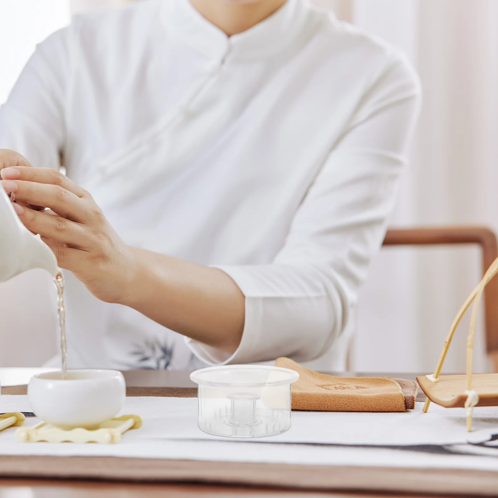 

Detachable Glass Tea Infuser Replacement Basket Portable Reusable Loose Leaf Steeper for Teapot Mug Brewing Glass Tea Infusers