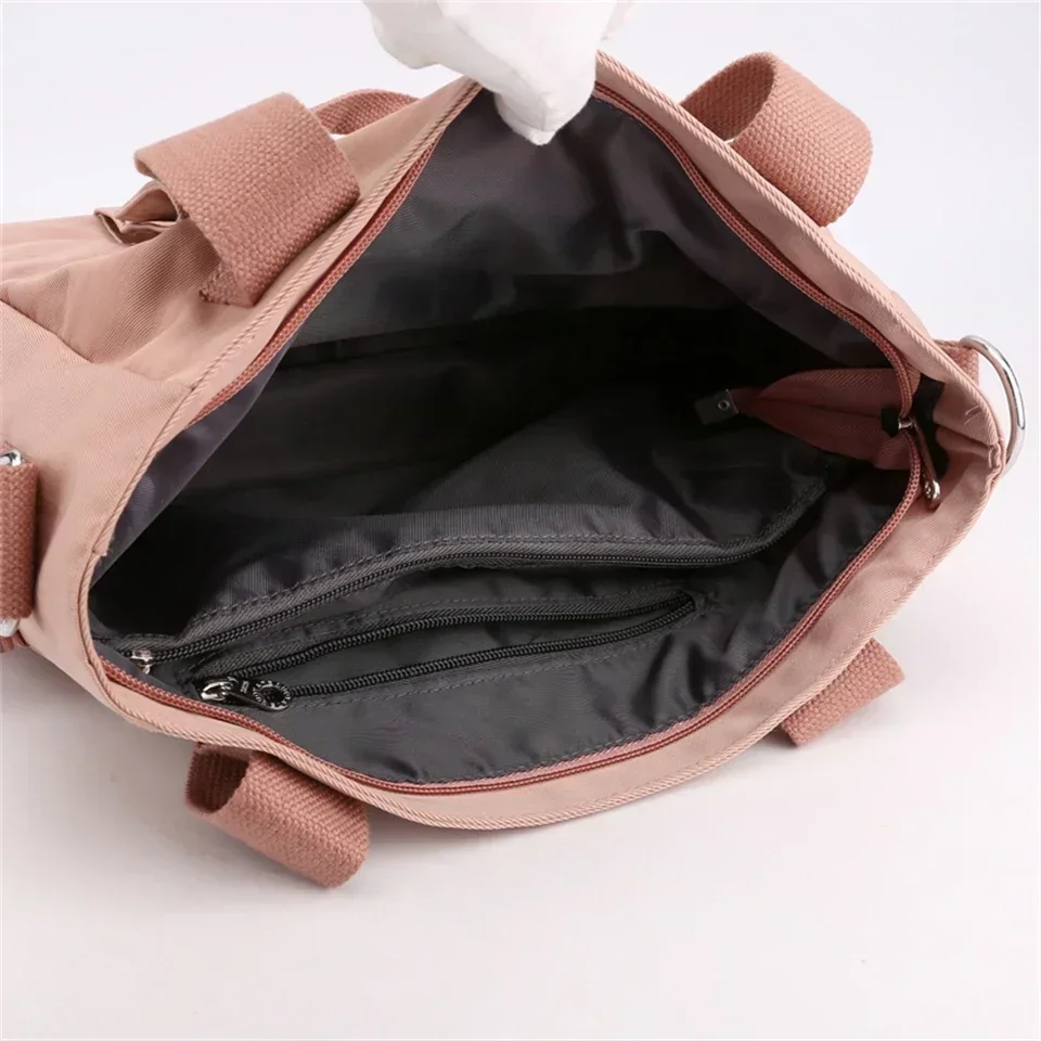 Large Capacity Women Handbag Casual Travel Shoulder Bag Light Nylon Female Fashion Storage Waterproof Tote Commute Crossbody Bag