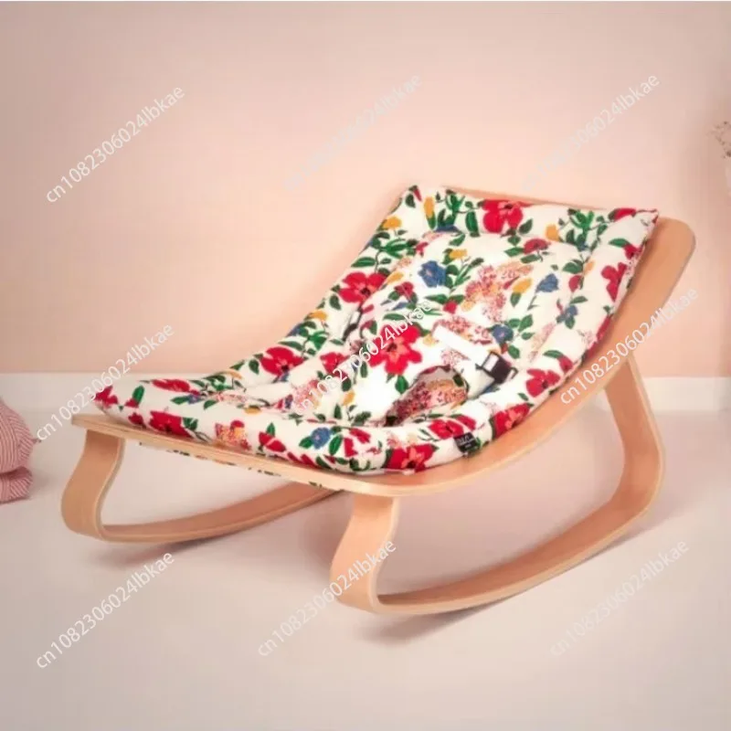 Toddler electric wooden cradle bed swing seat baby crib wooden swing with seat belt rocking chair baby rocker