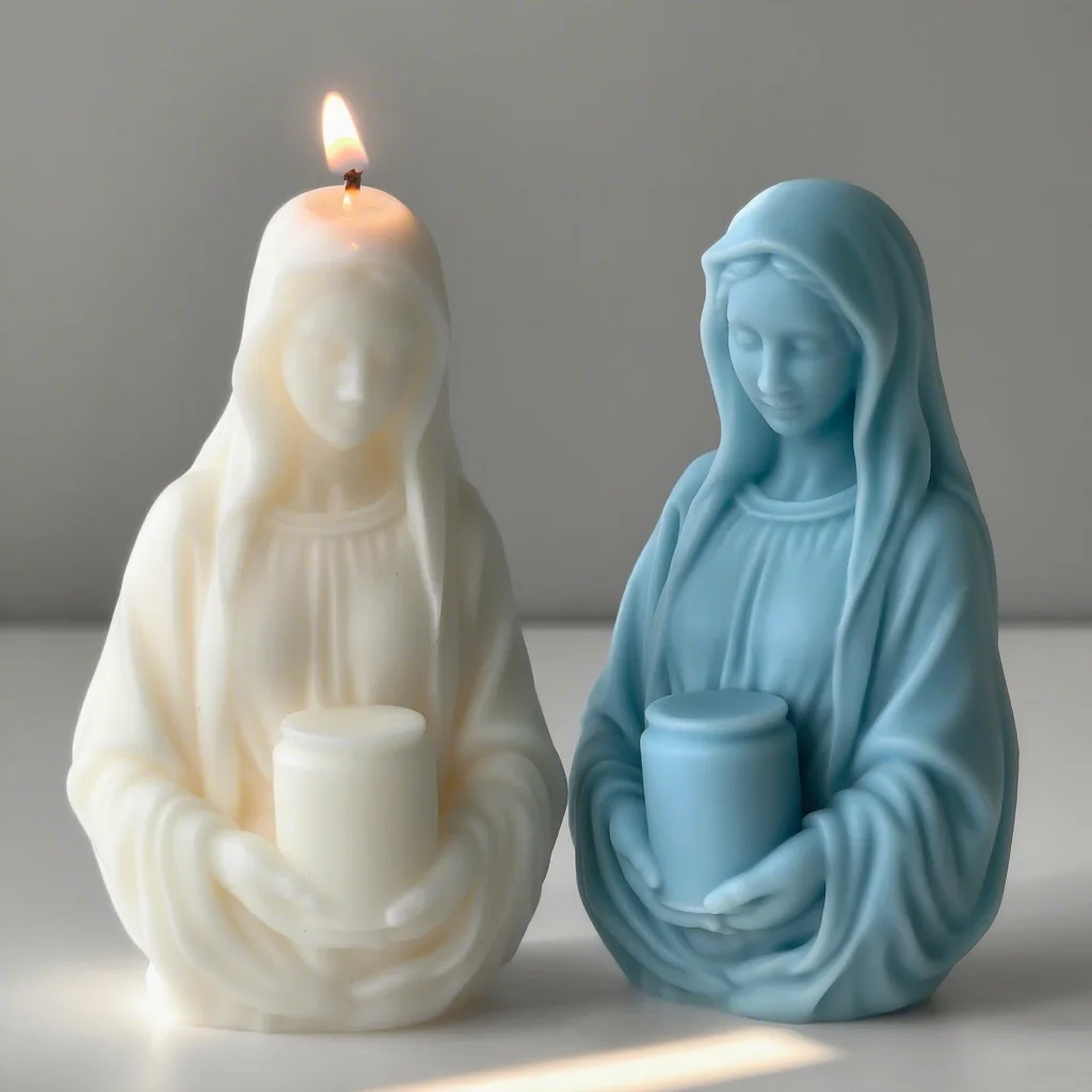 لتقوم بها بنفسك منحوتة الإنسان الشكل قالب من السيليكون اليدوية رائحة شمعة الجبس شكل حلية الحرف قالب الصابون شمعة صنع الإمدادات