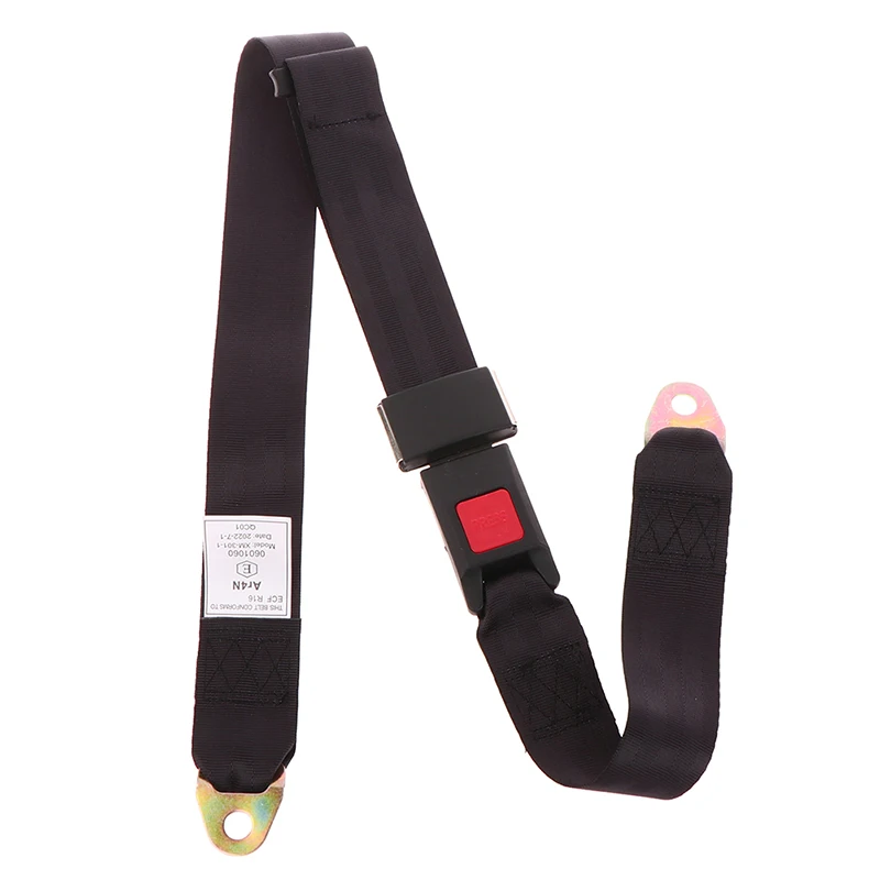 Car Auto Bus Seat Safety Belt Lap 2 Point Adjustable Retractable Universal Seatbelt