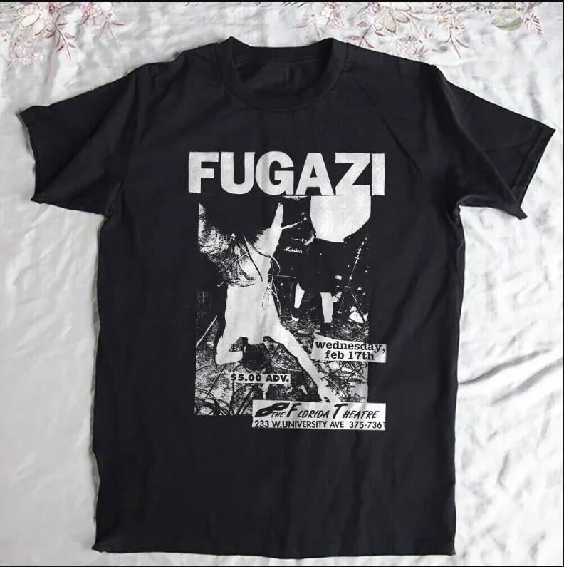 fugazi band black unisex t-shirt