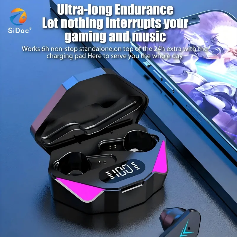 X15 Wireless Gaming Bluetooth Earphones with No Sensing Delay In Ear High Sound Quality for Enjoyment image 6