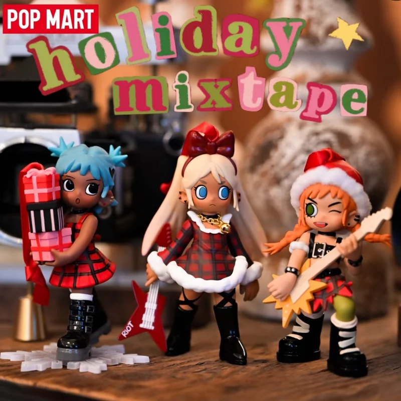 

POP MART Lil Peach Riot Holiday Mixtape Series Blind Box Surprise Mystery Box Toy Doll Desktop Decoration Girl's Birthday Gift