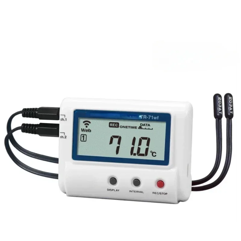 Hot SalesTR-71wb 2 Channel Wireless WiFi Thermo-Logger Bluetooth