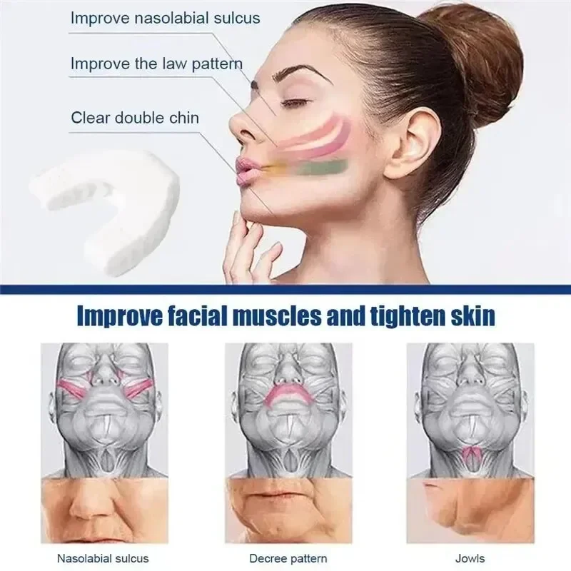 U Shape Jaw Exerciser New Facial Mouth Jawline Face Fitness Muscle Chew Ball Bite Breaker Training Equipment image 3