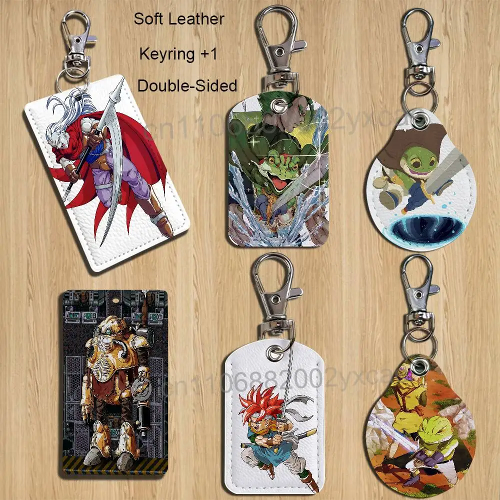 

Magus Frog game Chrono Trigger Card Holder Keychain Key Ring Door Lock Access Protective Case For Security Gift