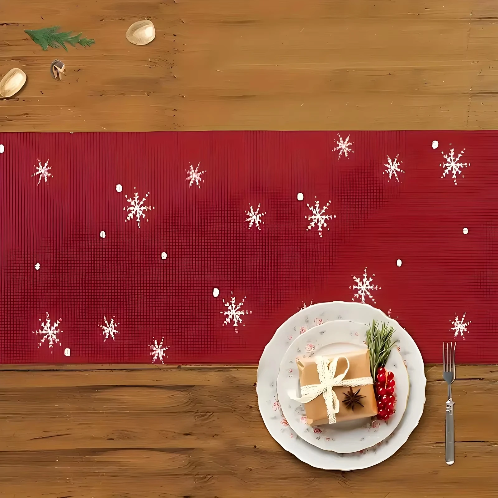 2025 عيد الميلاد الرنة الأيائل الجدول العدائين زينة عيد الميلاد للمنزل عيد الميلاد الجدول العلم 2026 السنة الجديدة مفرش المائدة هدايا عيد #5