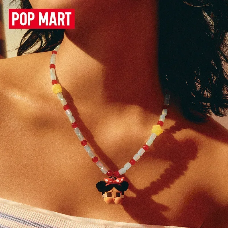 

POP MART Crybaby Vacation Mode On Series Necklace Blind Box Guess Bag Original Toys Dolls Ornaments Surprise Anime Action Figure