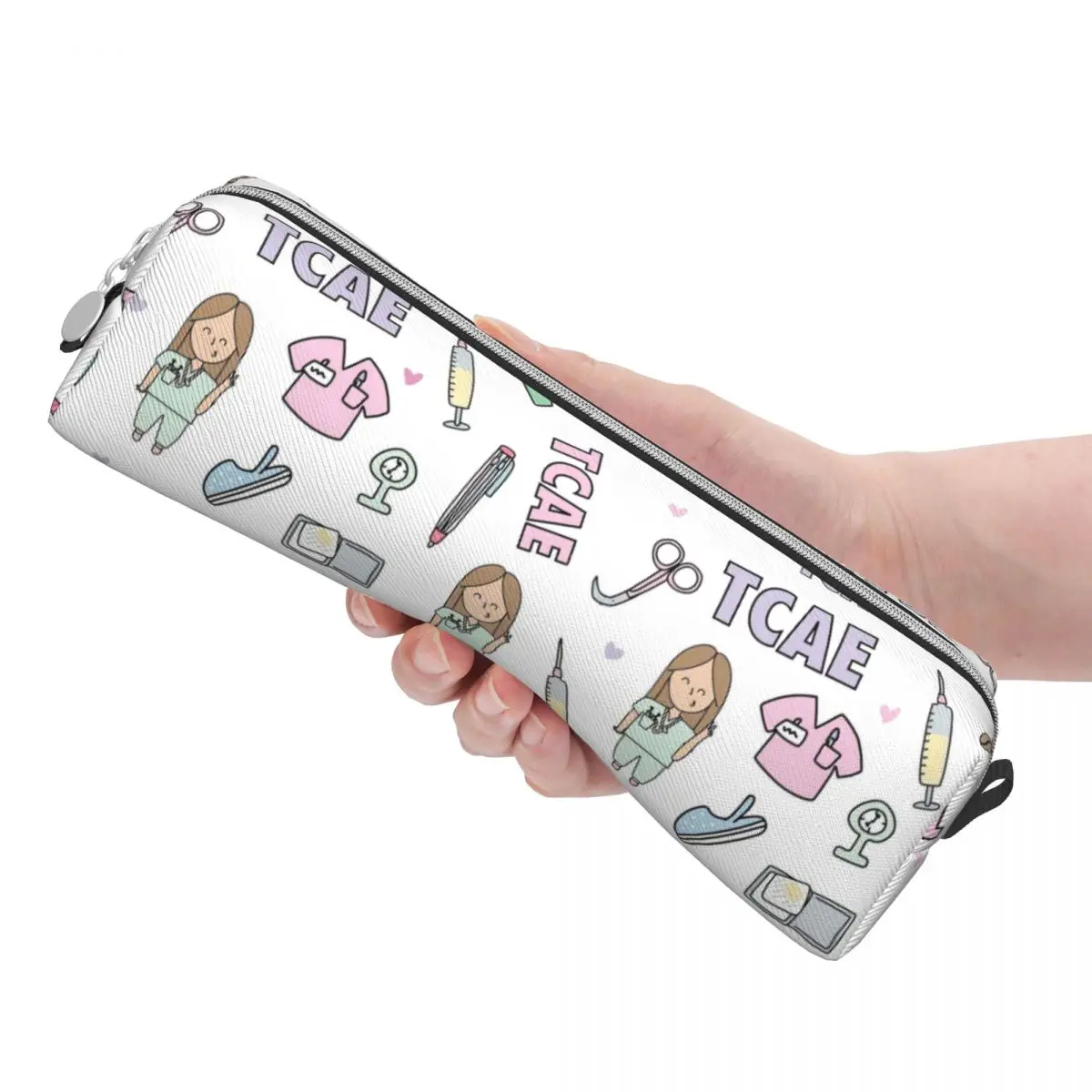 Imagem -03 - Cute Pencil Case para Meninas e Meninos Pencil Pouch Pen Storage Bolsa Papelaria de Escritório Médico Apuros Enfermeira Presentes