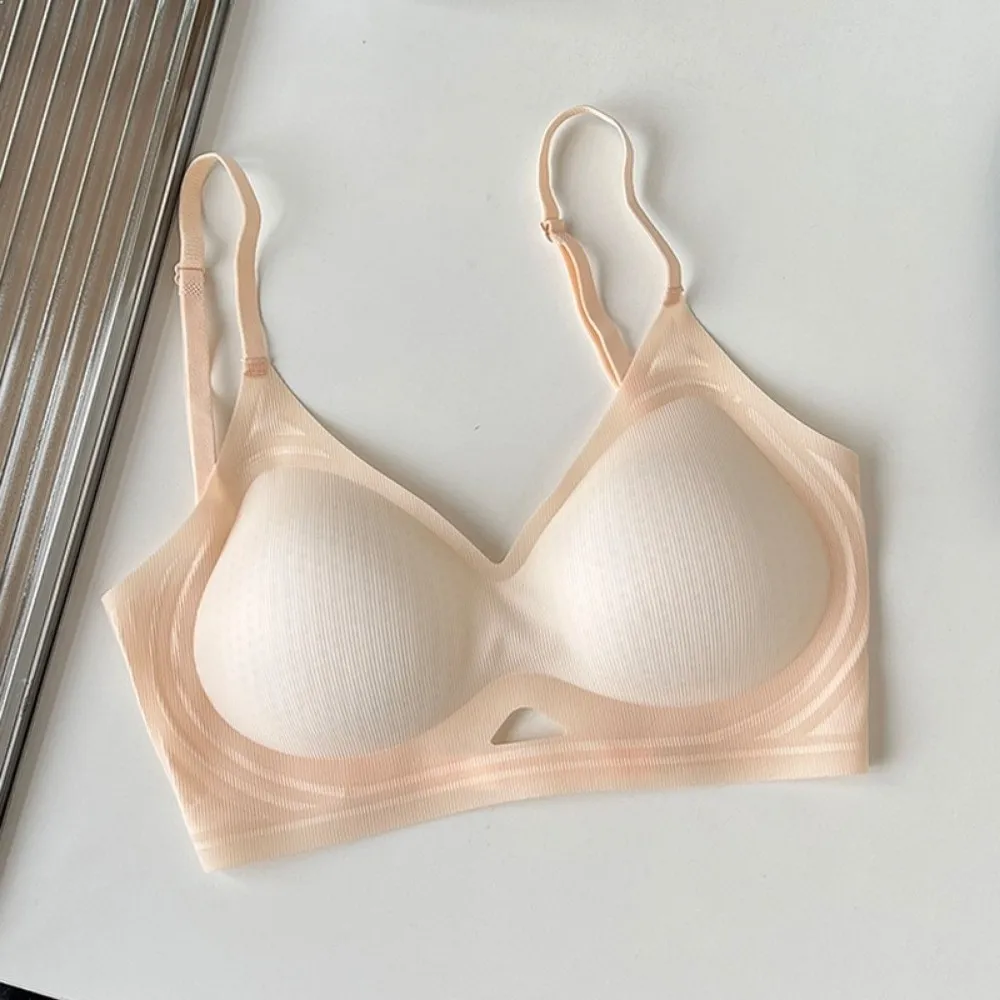 Underwear Beauty Back Women's Bra Deep V Thin Breathable Push-Up Bra Underwear Anti-sagging Seamless Bra Daily Wear