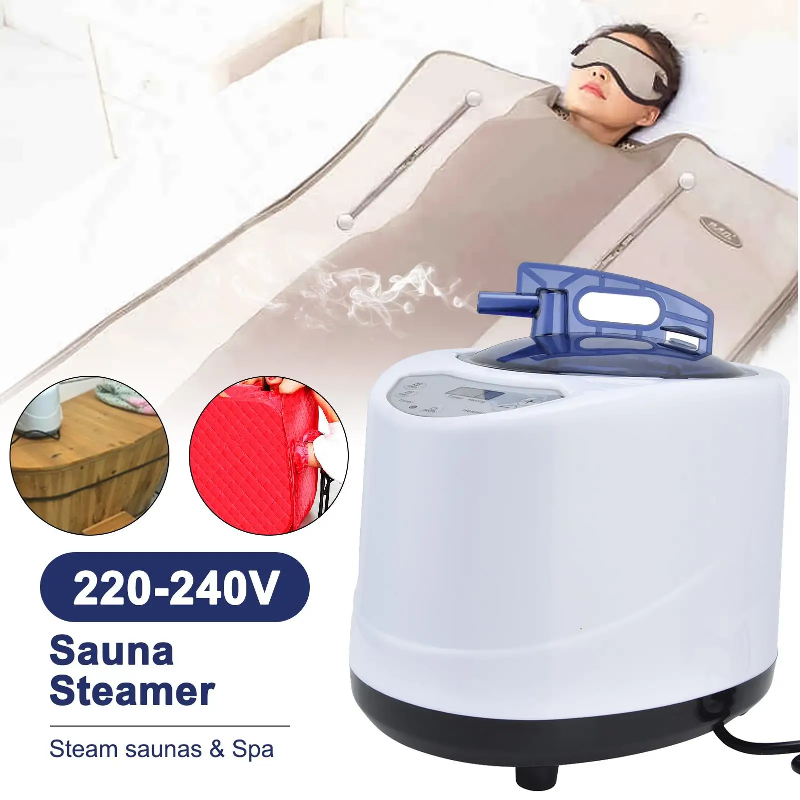 1000W Portable Sauna Steam Generator - Home Steamer Machine for Relaxation & Fumigation