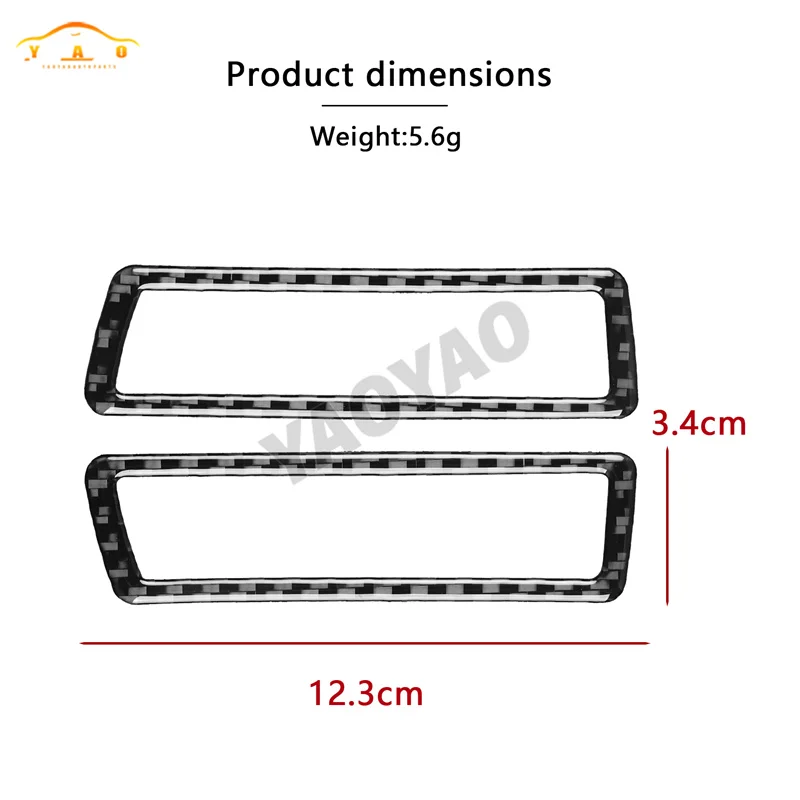

For BMW 5 Series i5 G60 G68 2024 2025 Real Carbon Fiber A-pillar Air Conditioning Outlet Vent Trim Cover Car Accessories Sticker