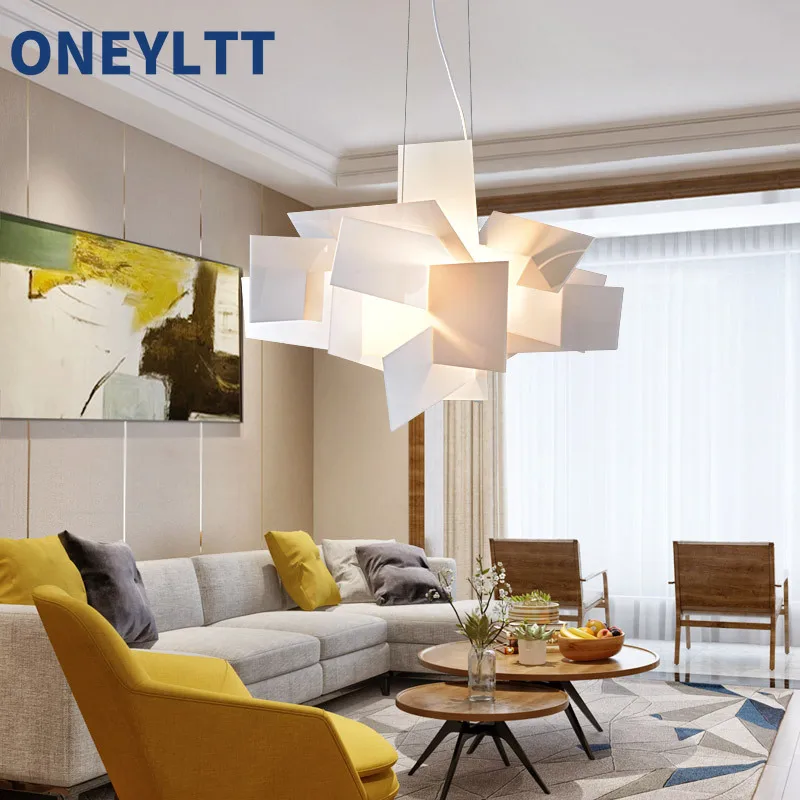 

Designer Stacked Pendant Light Nordic Modern Minimalist Creative Art Geometric Decoration Bedroom Living Room Dining Room Light
