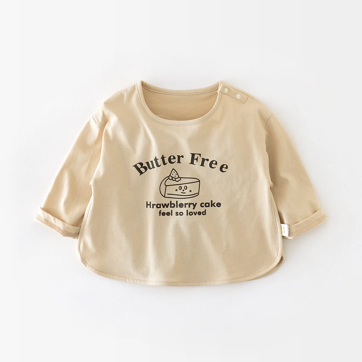 Boy Girl Children Spring Loose Cotton Long Sleeve T-shirt Baby Letter Print Bottoming Shirt Kid Cotton Thin Casual Pullover Tops