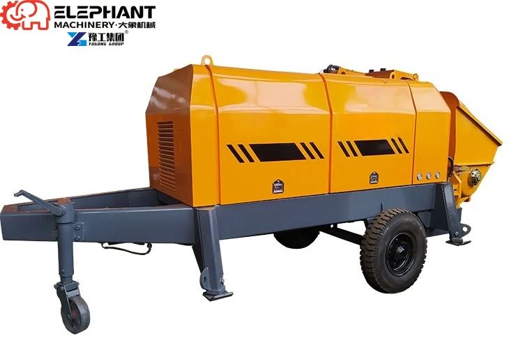 Mini Electric Powered Concrete Mixer And Pump Construction 30KW Diesel Powered Shotcrete Machine Truck Trailer Mounted view 4