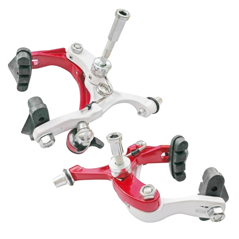 Y1UB 1 Pair Cycling Bike Front Rear Rim Brake Clamps Ridings Part Bike Brake Aluminum Alloy Road Bicycles C Brake Calipers