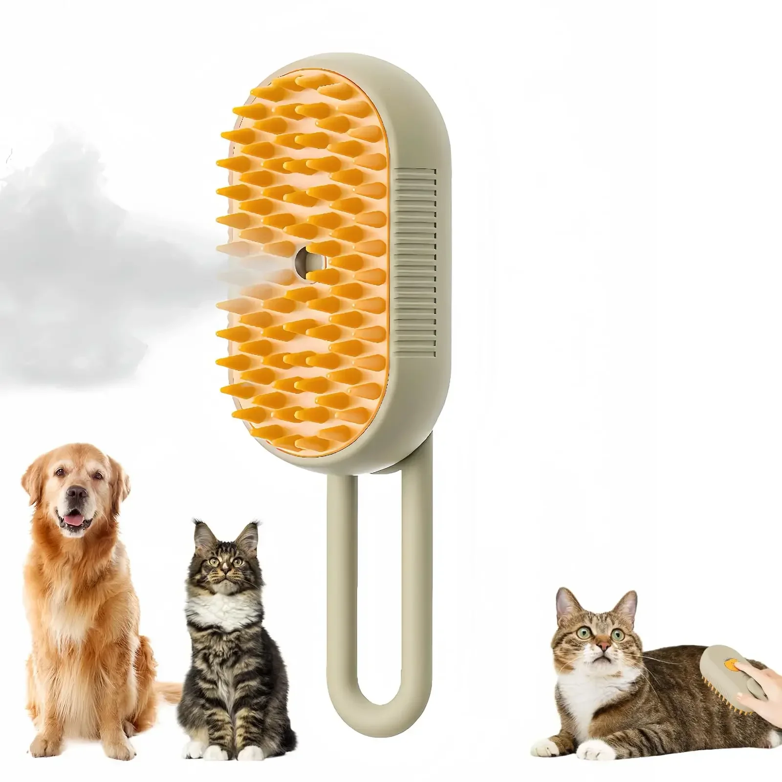 Upgraded Pet Spray Grooming Comb Steamy Floating Hair Removal Cleaning Steam Brush Styling for Dogs Cats Accessories