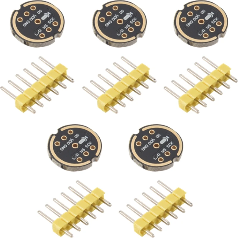 5ชิ้น INMP441โมดูลไมโครโฟนรอบทิศทาง MEMS ความแม่นยำสูง I2S พลังงานต่ำอินเทอร์เฟซสนับสนุน ESP32