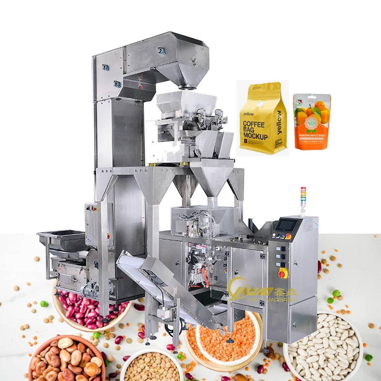Automatic Granule Packing Machine Doypack Filling Machine Semi-automatic Coffee Bean Candy Pouch Premade Bag Packaging Machine