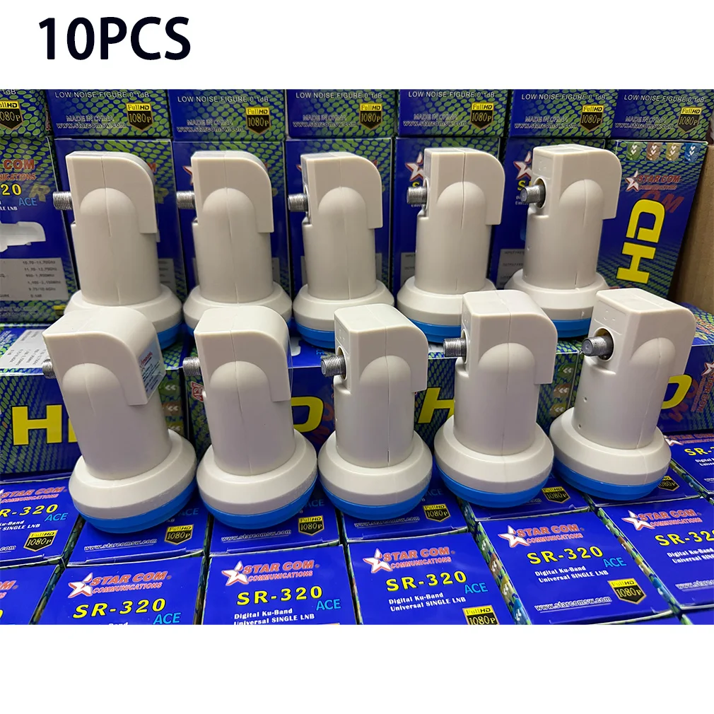 

10PCS L9.75/10.6 LNB 4K HD Satellite TV Receiver Best Signal Digital Universal KU Band Single LNB Satellite Dish LNB Wholesale
