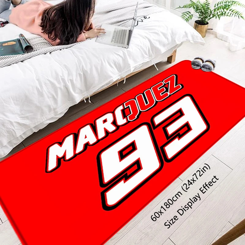 Tappeto da balcone Marc Marquez 93 tappeti da moto tappeti per piedi zerbino d\'ingresso tappetino Kawaii tappetini antiscivolo decorazioni per la