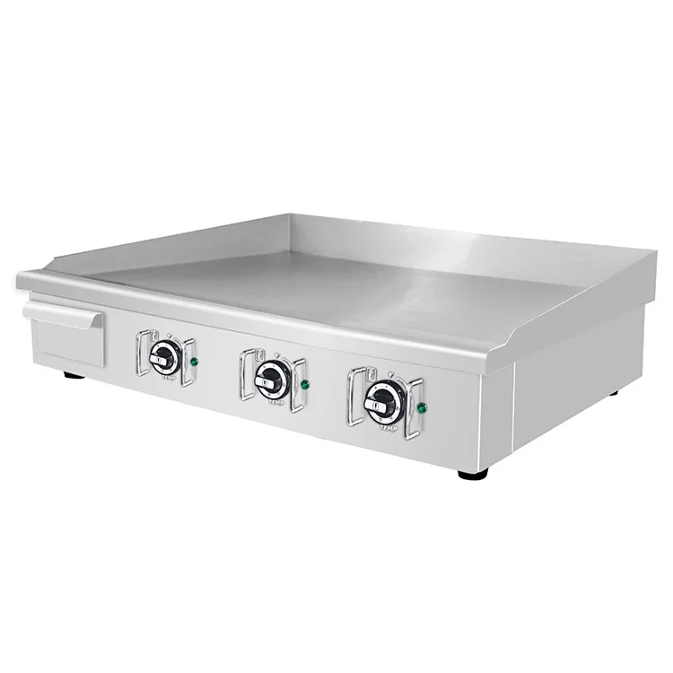 DPL-900 Full Plate Large 9kW Table Top Heavy Duty Industrial Commercial Electric Griddle for Restaurant