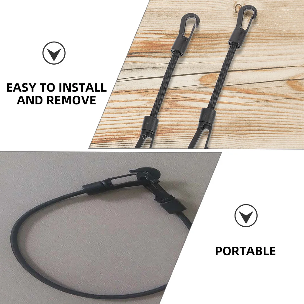 

6Pcs Elastic Rope Hooks Heavy Duty Multi-Function Tie Down Straps for Outdoor Camping Kayak Boat Cargo Securing Gear