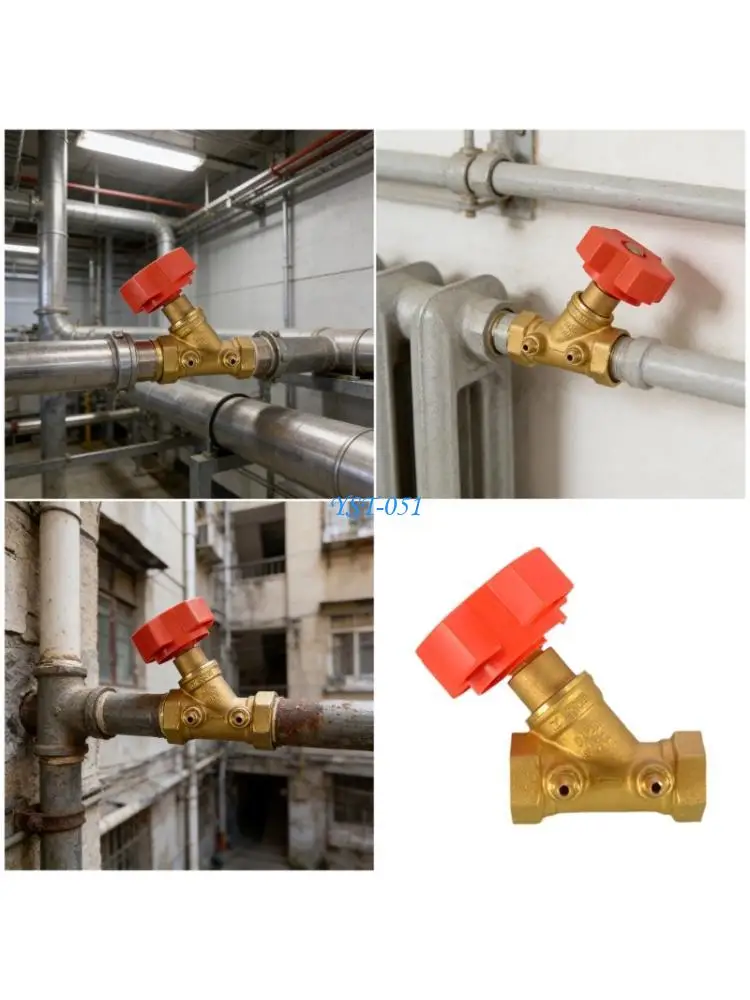 E15A Construction Brass Balancing Valves Suitable For Various Pipe Sizes