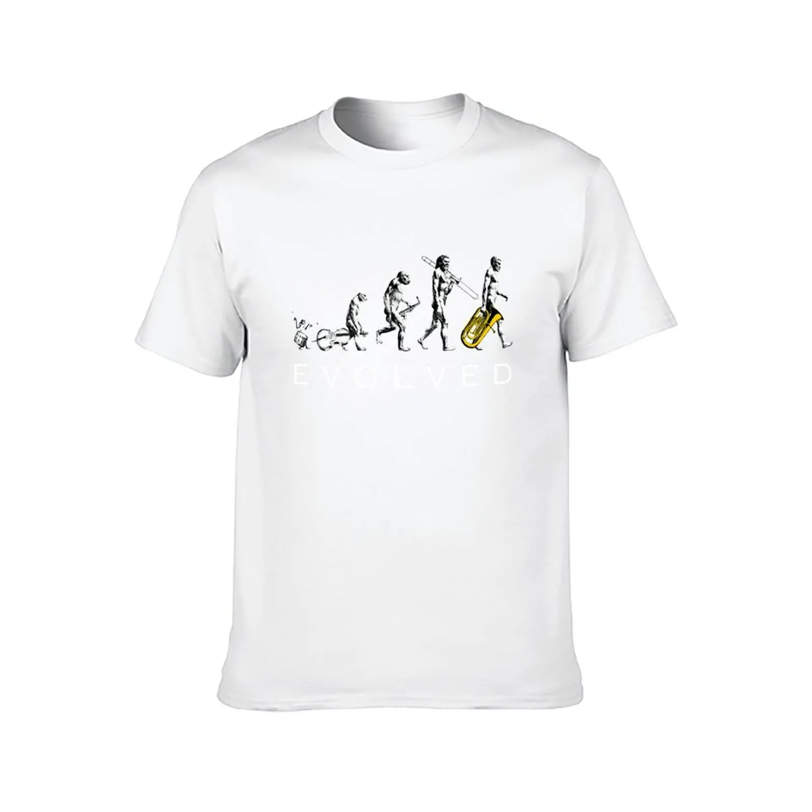 Tuba Evolution T-Shirt funny t shirts man funny t shirts cotton T-Shirt