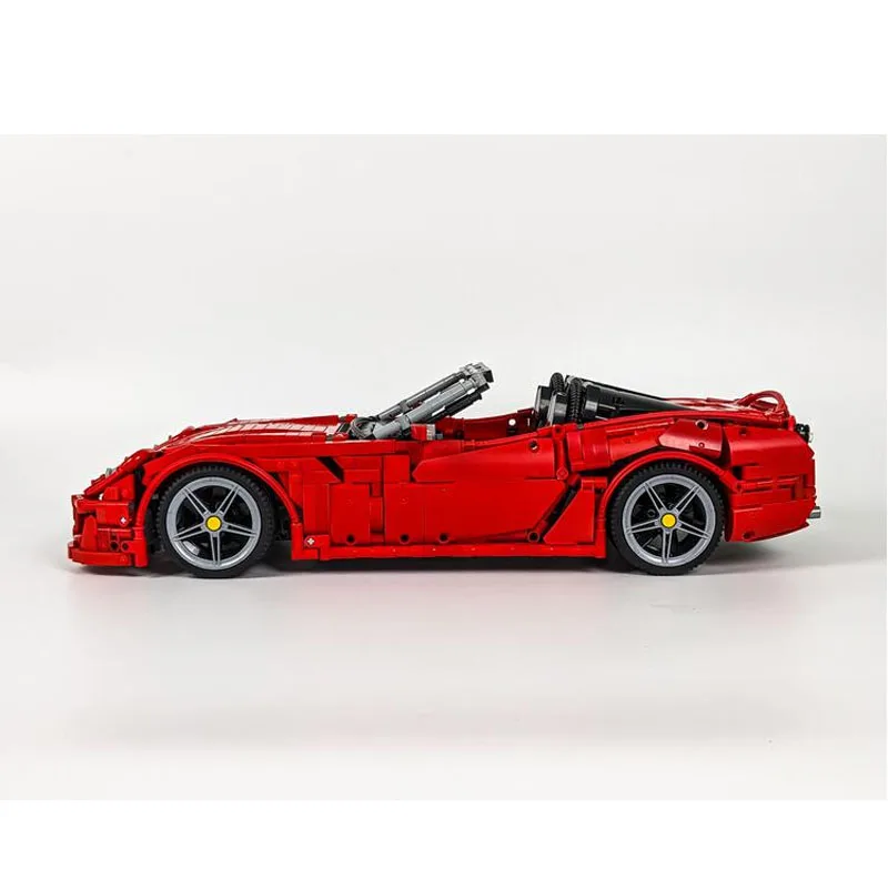 MOC-183666 أحمر جديد 599 SA Aperta Supercar الربط التجمع بنة نموذج 2717 أجزاء MOC اللبنات الإبداعية لعبة أطفال