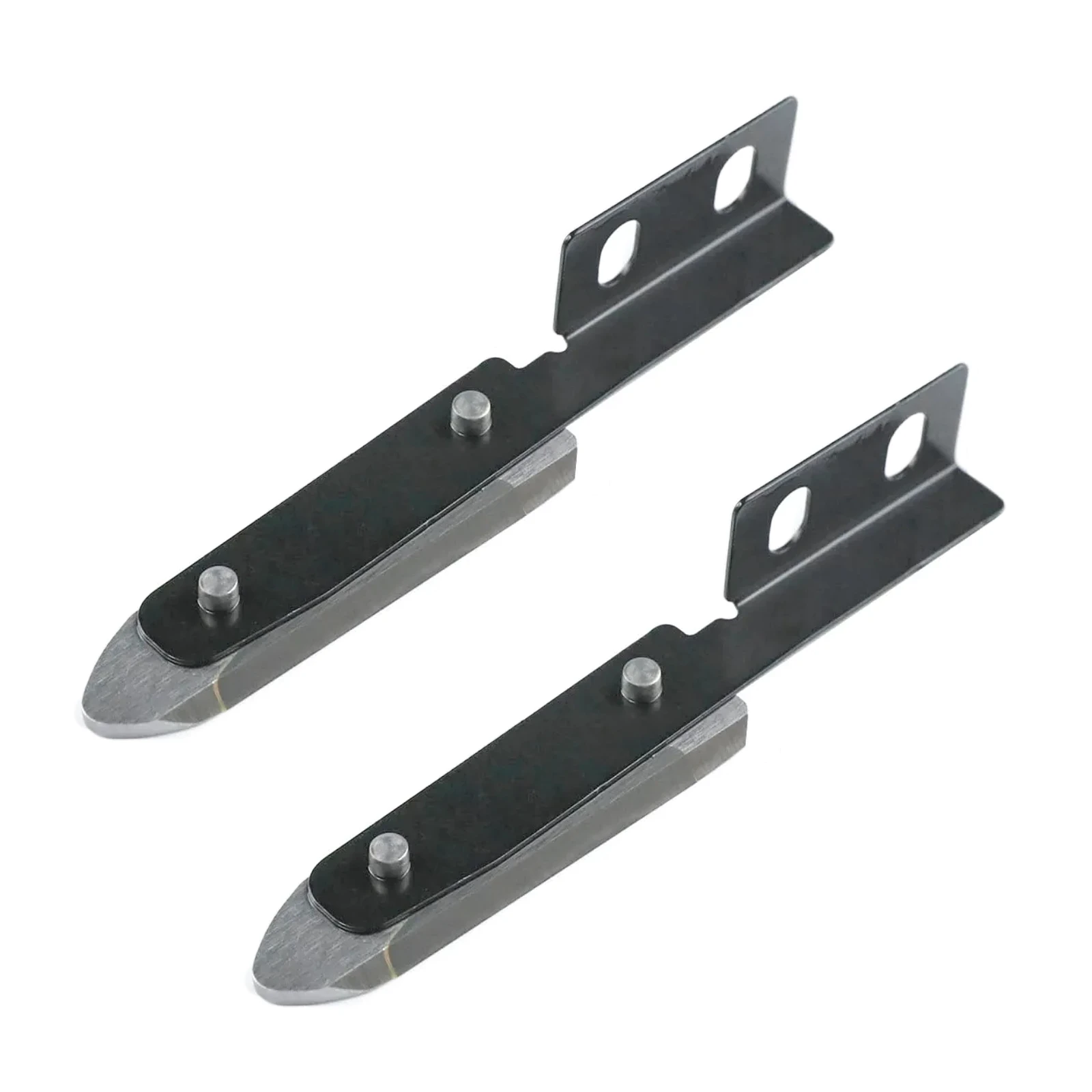Cuchilla inferior ensamblada #KE027-3 compatible con cortadoras de tela SULEE ST260, ST360, GEMSY, DAYANG (2 piezas)