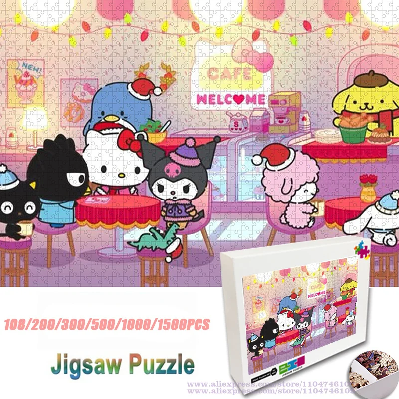 

Sanrio Hello Kitty Kuromi My Melody Puzzle Jigsaw 108/200/300/500/1000/1500Pcs Intelligence Puzzles for Kids & Adluts