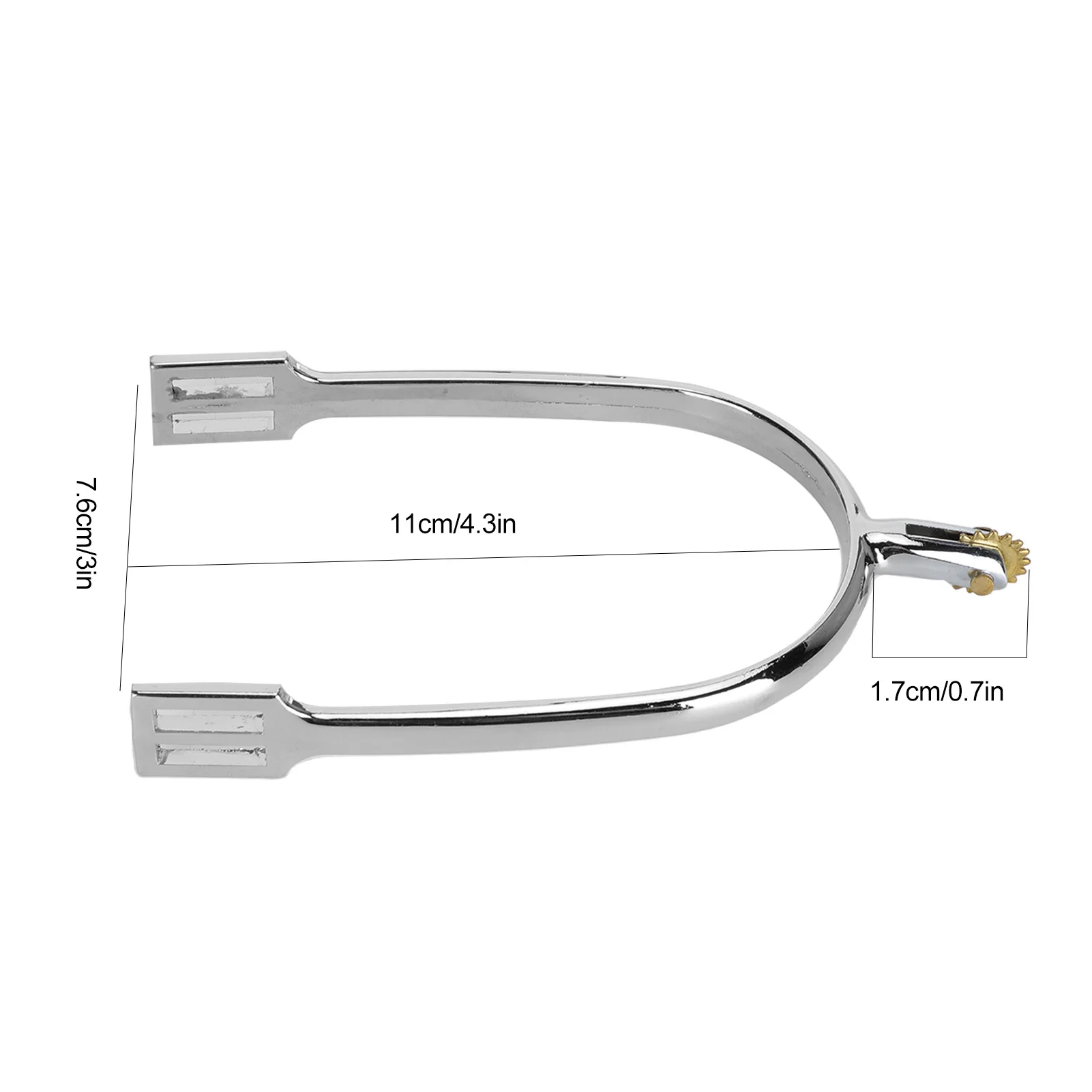2 قطعة توتنهام الحصان سبائك الزنك ركوب الخيل توتنهام ملحق مع منشفة نحاسية قابلة للتدوير لمسابقة الفروسية لتدريب الخيل #6