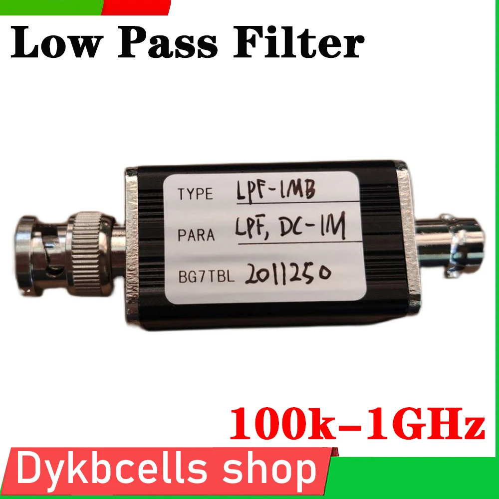 BNC LPF Low Pass Filter 100K 200K 500K 1M 2M 2.5M 5M 10M 20M 30M 40M 50M 100M 500M 1G LC DC FILTER HAM Radio