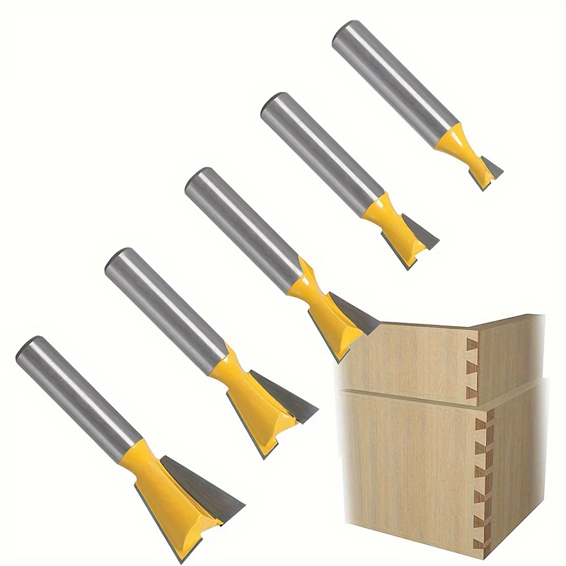 5pcs,Woodworking Tools Set - 8mm Shank Dovetail Saw, Carving Knife, Mini Dovetail Saw, Grooving Plane, and Joinery Knife