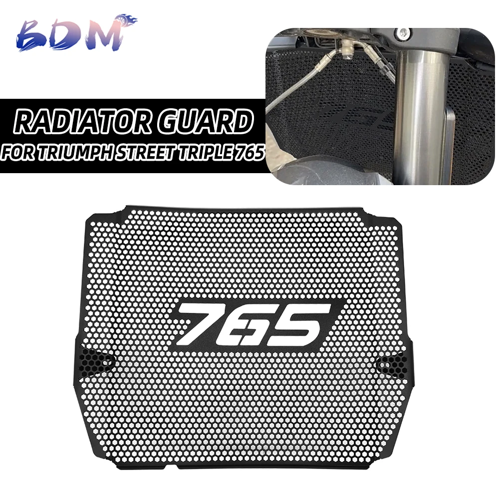 Motorcycle Accessories Radiator Guard Cover Protector For Triumph Street Triple StreetTriple 765 R RS 2023 2024 Moto2 Edition
