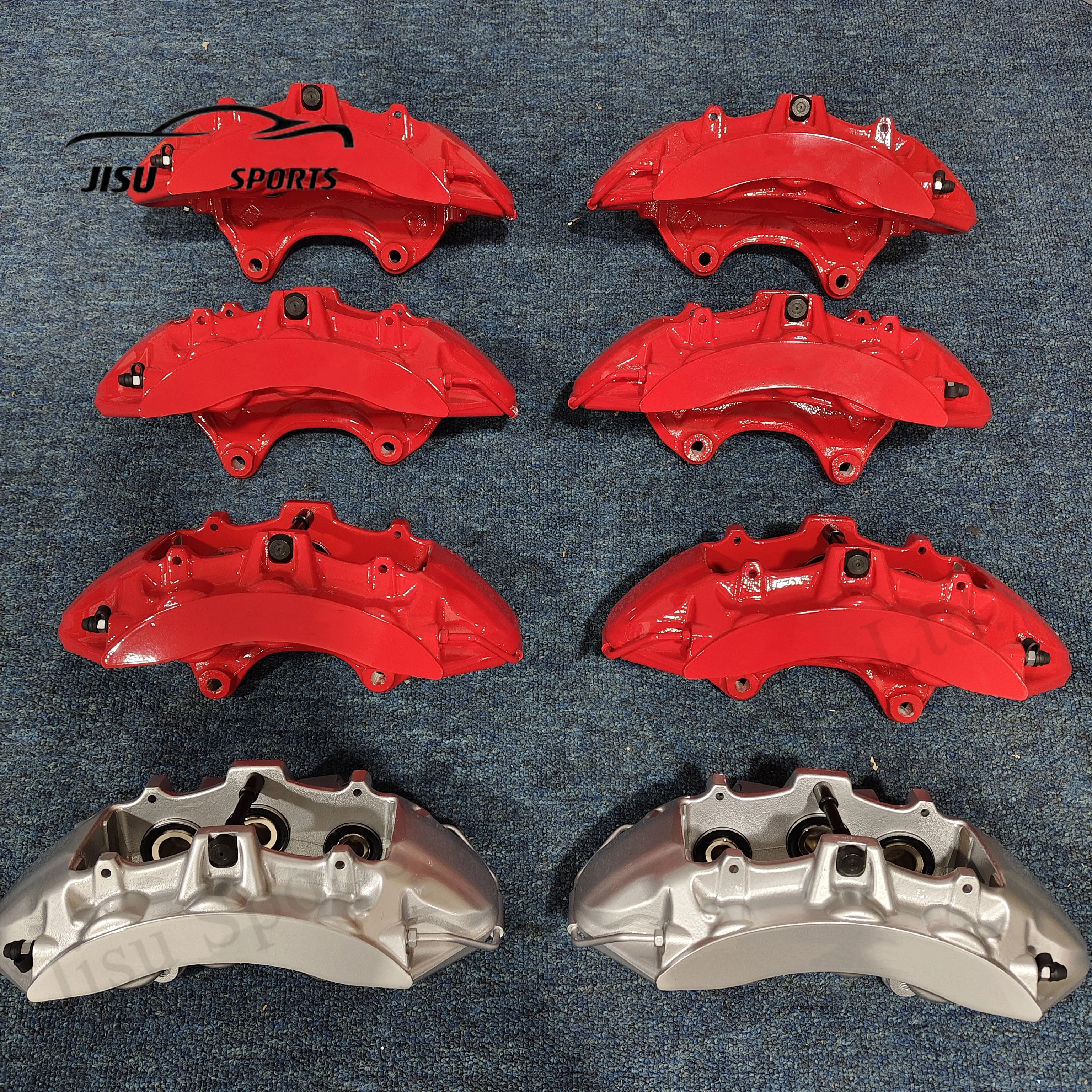 

Оригинальные большие 6-поршневые тормозные суппорты V6 для 18-дюймовых колес Porsche, BMW E92, E39, F36, E46 M3, E37, Lexus IS350, Subaru WRX STI