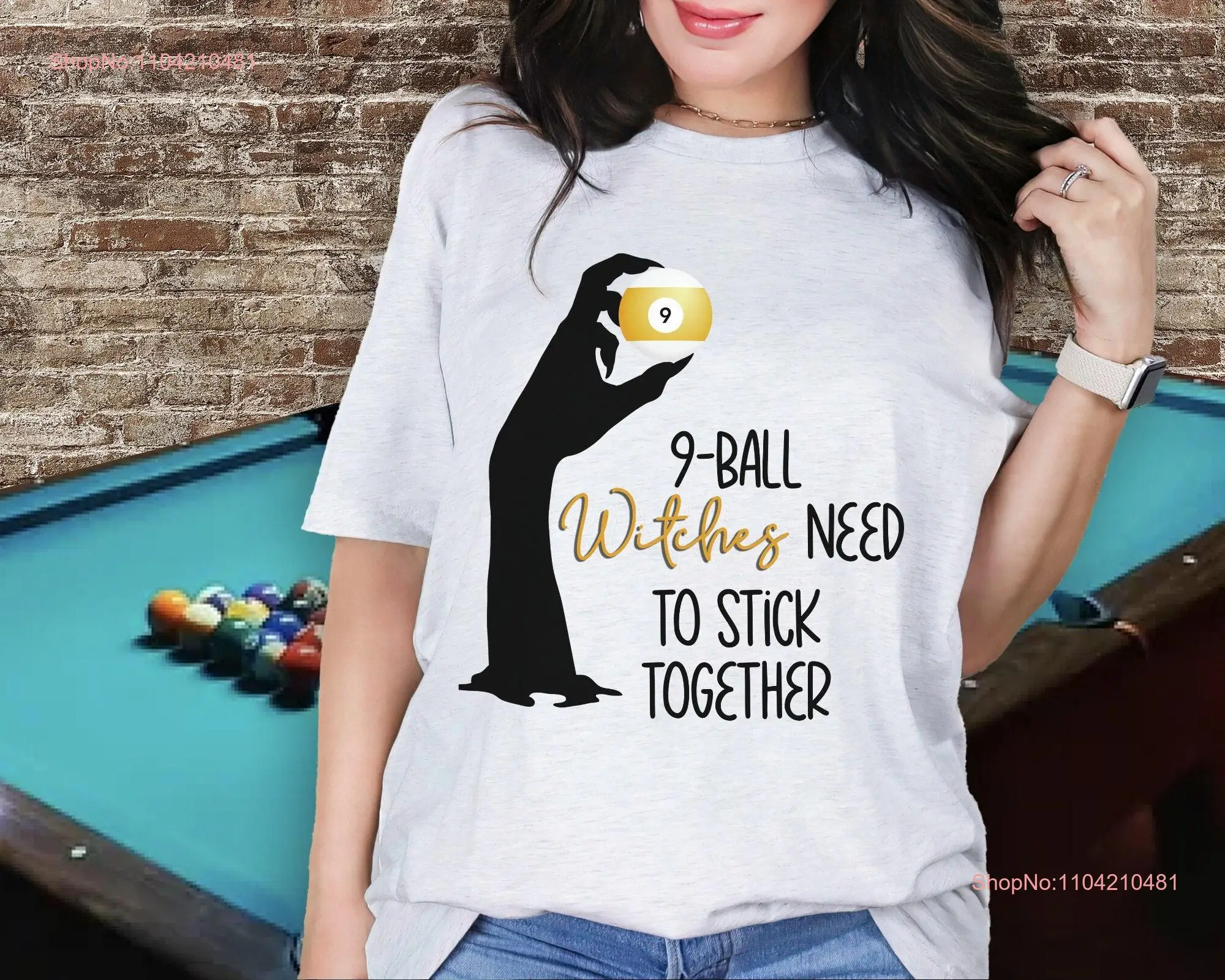 

Pool T Shirt Billiards Lover Player Funny 8 Ball 8Ball long or short sleeves
