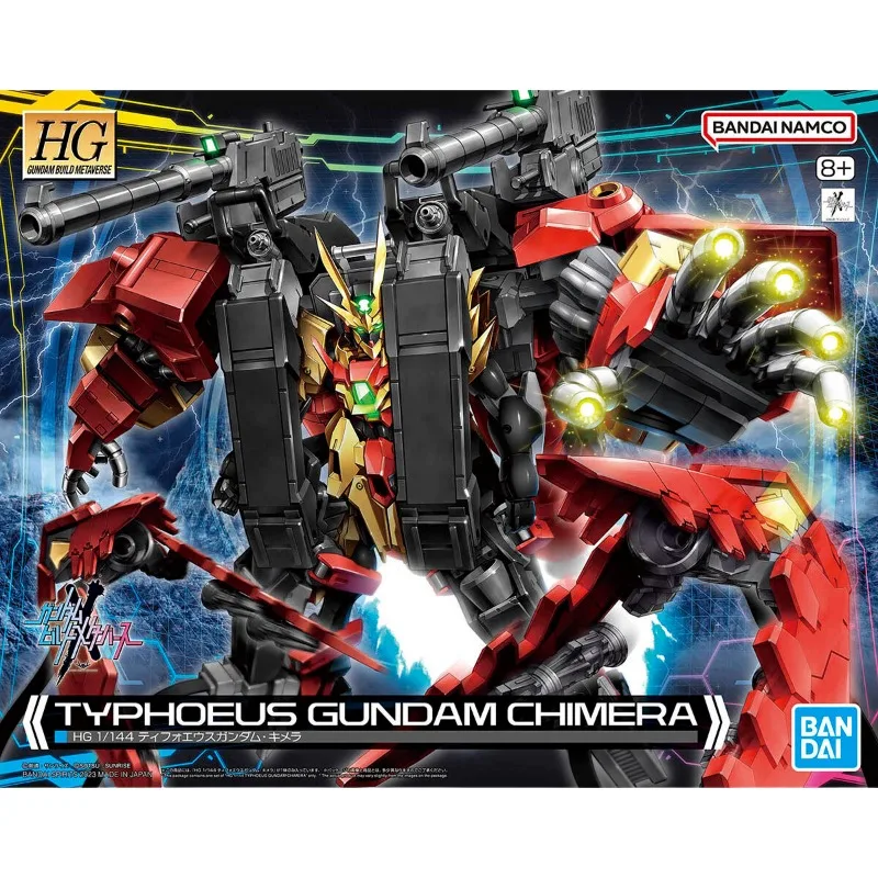 

In stock Bandai Genuine HG 1:144 TYPHOEUS GUNDAM CHIMERA Gundam Anime Action Figure Assembly Model Toys Gifts