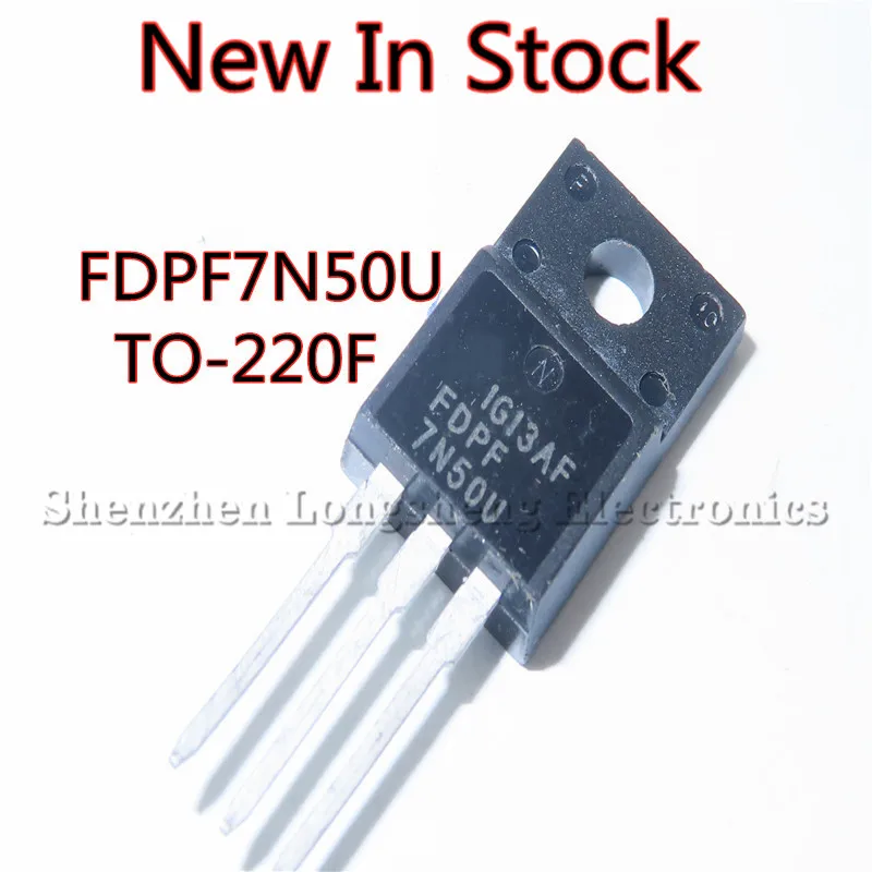 10PCS/LOT 7N50U FDPF7N50U TO-220F 7A 500V MOSFET field effect New In Stock