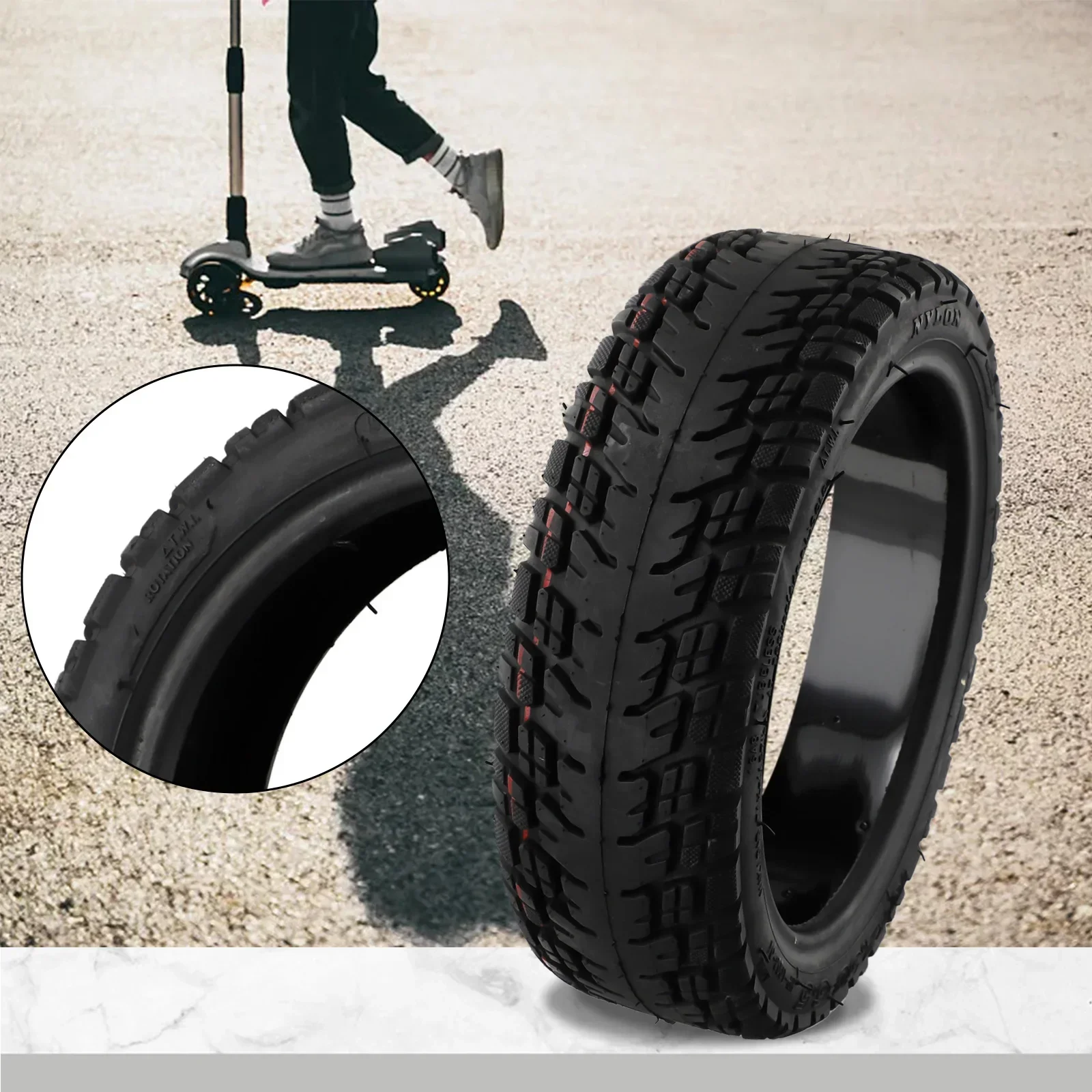 

Шина для электронного велосипеда, 10 дюймов, 10x2,50-6,5, черный электрический скутер для Ninebot Max G30, внедорожный самовосстанавливающийся практичный