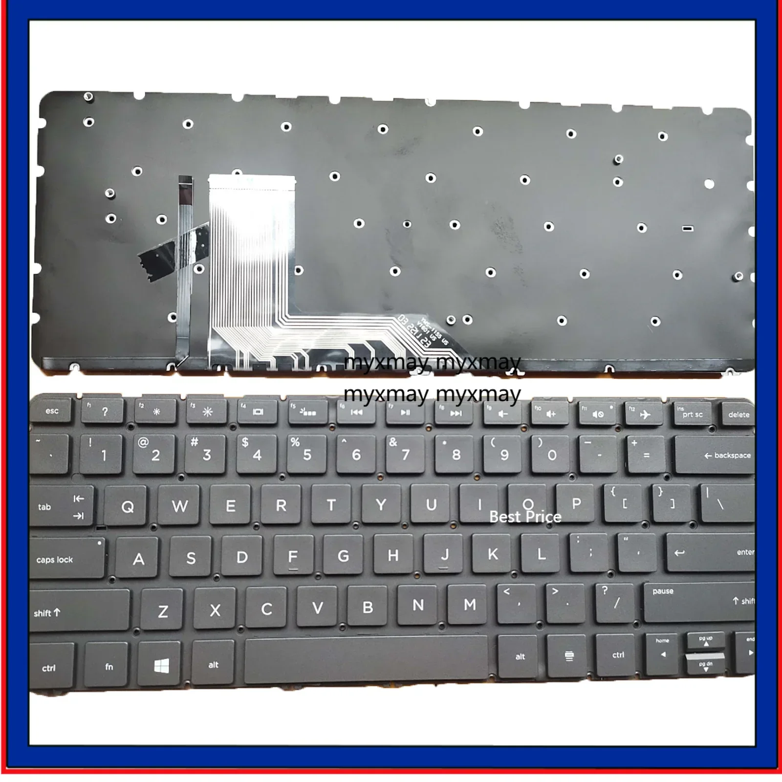 

For HP Spectre X360 13-4000 13-4100 13-4200 13-4101DX 13-4103DX 13T-4000 Laptop Replacement US Layout Keyboard
