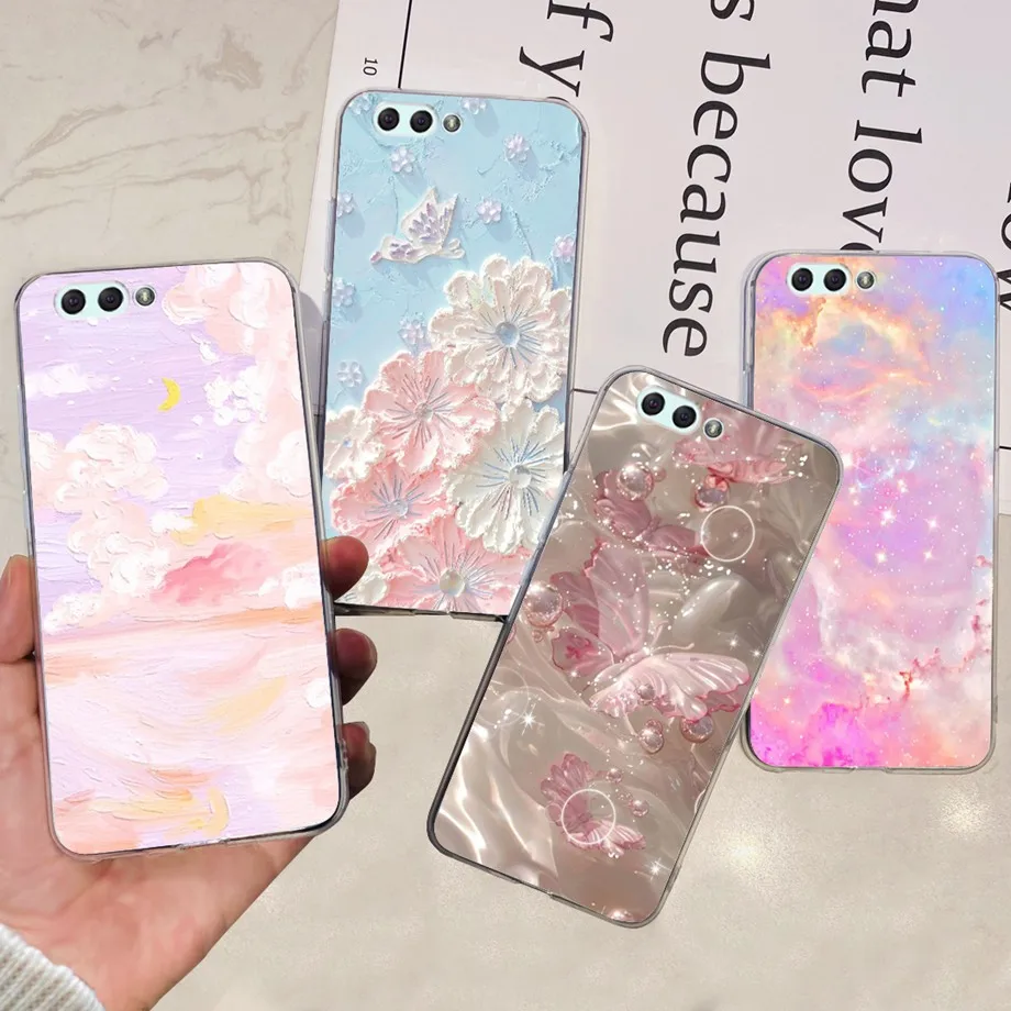 For ASUS ZENFONE 4 ZE554KL 4 MAX ZC554KL Cover Fundas Soft Silicone TPU Clear Phone Cases Protective Coque Astronaut Butterfly