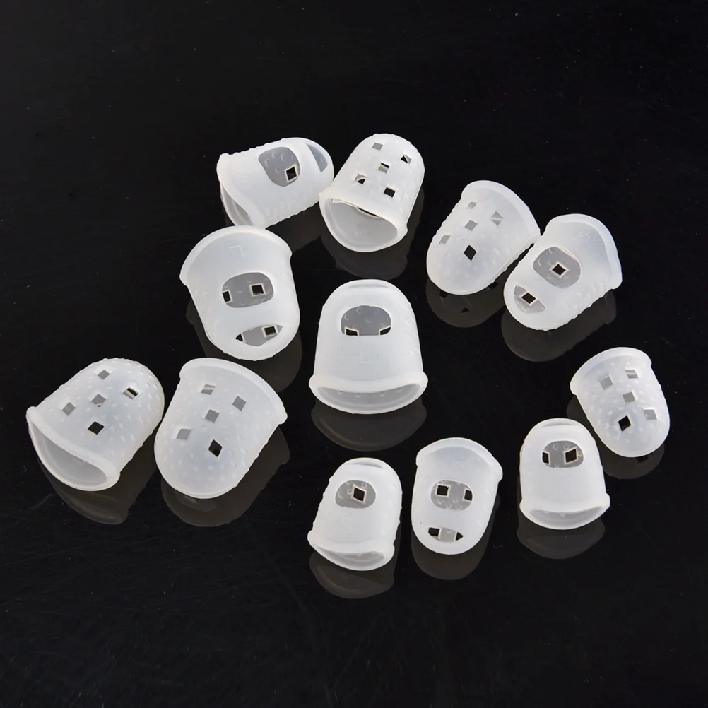 

9Pcs Guitar Fingertip Protectors Silicone Washable Stretchable Finger Guards for Ukulele Mandolin Banjo Comfortable Practice