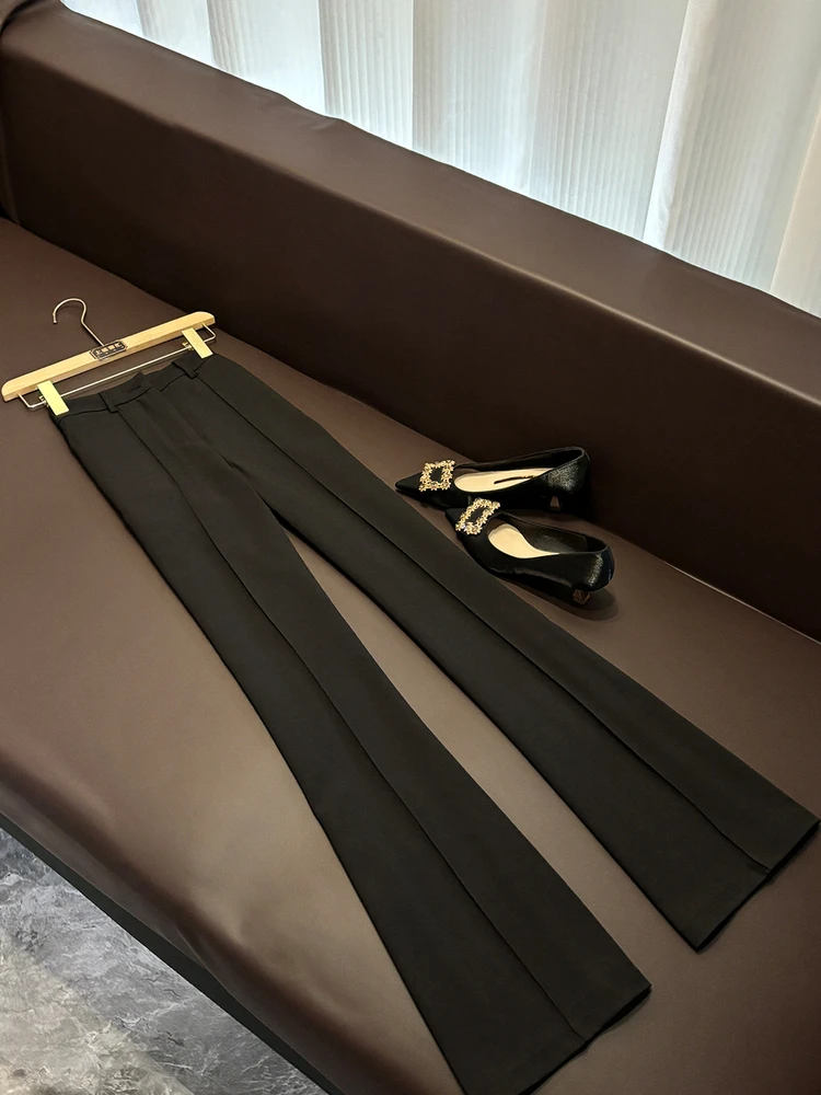 بدلة Faion الثقيلة المزخرفة بقصة ضيقة مع سروال بيل بوت طقم مكون من قطعتين A22529 طقم نسائي عالي الجودة